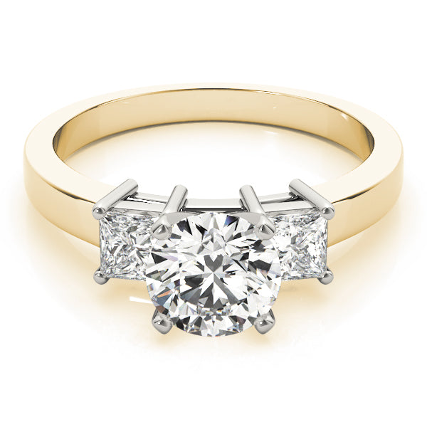 3-Stone Princess Cut Engagement Rings