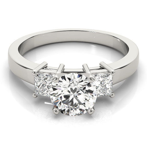 3-Stone Princess Cut Engagement Rings