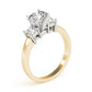 3-Stone Princess Cut Engagement Rings