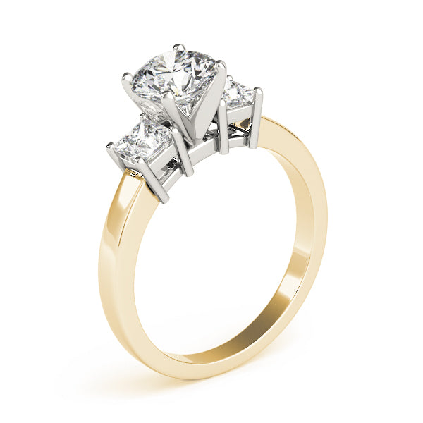 3-Stone Princess Cut Engagement Rings