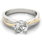 Solitaire Swirl Engagement Ring