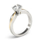 Solitaire Swirl Engagement Ring