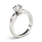 Solitaire Swirl Engagement Ring