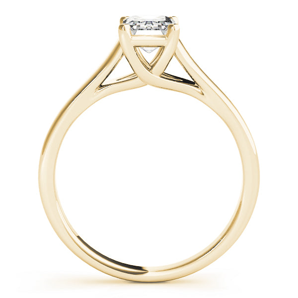 Solitaire Trellis Emerald Cut Engagement Ring