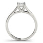 Solitaire Trellis Emerald Cut Engagement Ring
