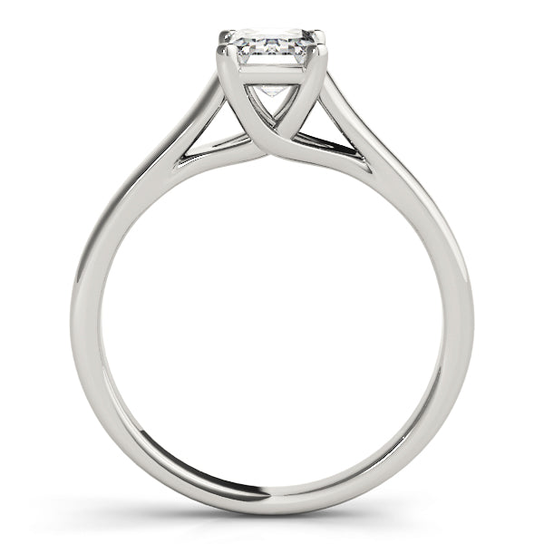 Solitaire Trellis Emerald Cut Engagement Ring