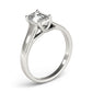 Solitaire Trellis Emerald Cut Engagement Ring
