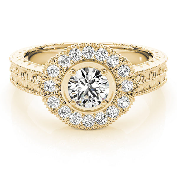 Nature Inspired Filigree Milgrain Engagement Rings