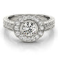 Nature Inspired Filigree Milgrain Engagement Rings
