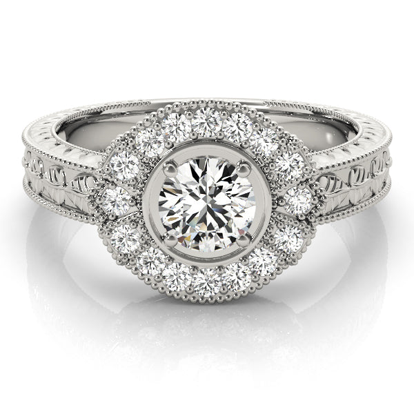 Nature Inspired Filigree Milgrain Engagement Rings