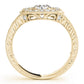 Nature Inspired Filigree Milgrain Engagement Rings