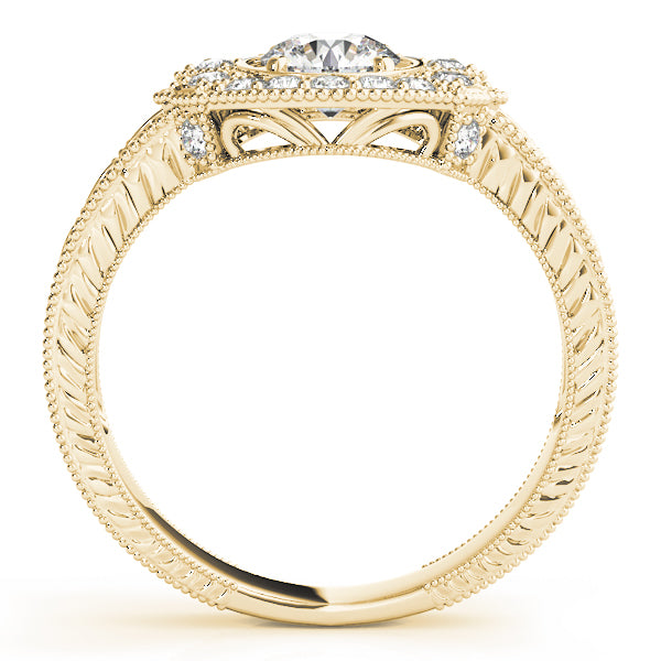 Nature Inspired Filigree Milgrain Engagement Rings