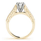 Antique Prong In Channel Migrain Filigree Engagement Ring