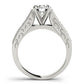 Antique Prong In Channel Migrain Filigree Engagement Ring