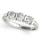 ENGAGEMENT RINGS 3 STONE ROUND