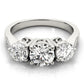 ENGAGEMENT RINGS 3 STONE ROUND