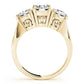 ENGAGEMENT RINGS 3 STONE ROUND