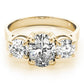 ENGAGEMENT RINGS 3 STONE OVAL
