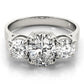 ENGAGEMENT RINGS 3 STONE OVAL