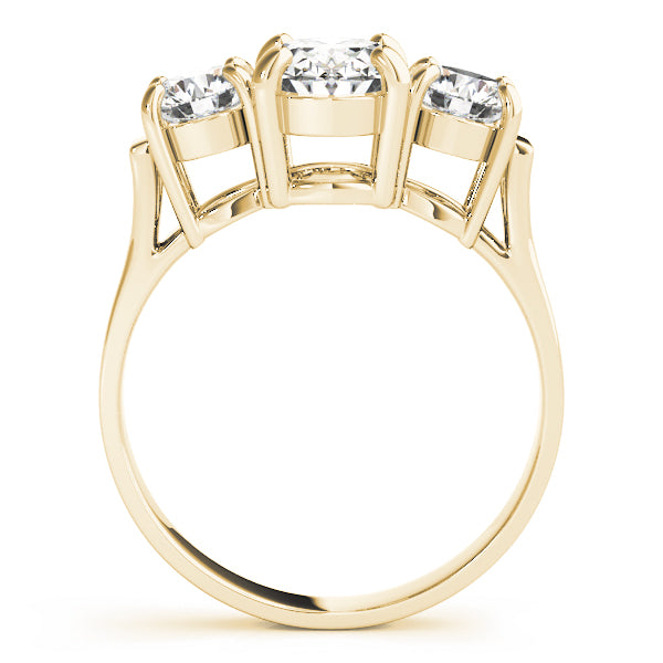 ENGAGEMENT RINGS 3 STONE OVAL