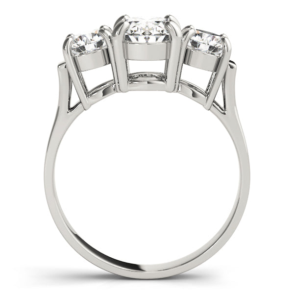 ENGAGEMENT RINGS 3 STONE OVAL