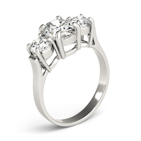 ENGAGEMENT RINGS 3 STONE OVAL