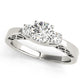 ENGAGEMENT RINGS 3 STONE ROUND