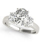 3-Stone Oval Shape Engagement Rings