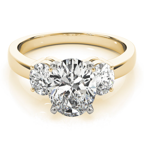 3-Stone Oval Shape Engagement Rings