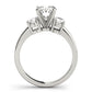3-Stone Oval Shape Engagement Rings