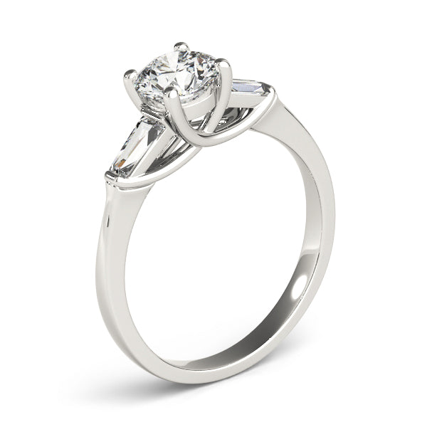 Fancy Shape Baguette Trellis Engagement Rings