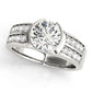 Multirow Half-Bezel Engagement Ring