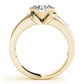 Multirow Half-Bezel Engagement Ring