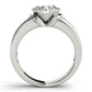 Multirow Half-Bezel Engagement Ring