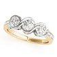 3-Stone Infinity Bezel Set Engagement Ring