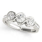 3-Stone Infinity Bezel Set Engagement Ring