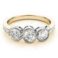 3-Stone Infinity Bezel Set Engagement Ring