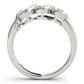 3-Stone Infinity Bezel Set Engagement Ring