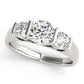 3-Stone Round Engagement Ring