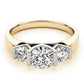 3-Stone Round Engagement Ring