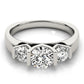 3-Stone Round Engagement Ring