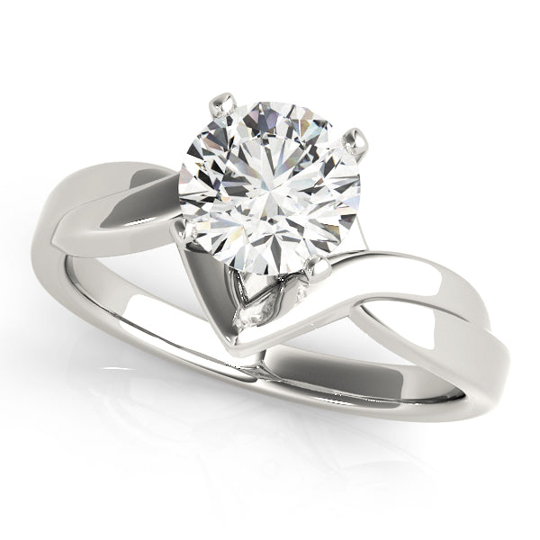 Twisted Shank Solitaire Engagement Ring