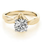 Twisted Shank Solitaire Engagement Ring