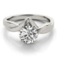 Twisted Shank Solitaire Engagement Ring