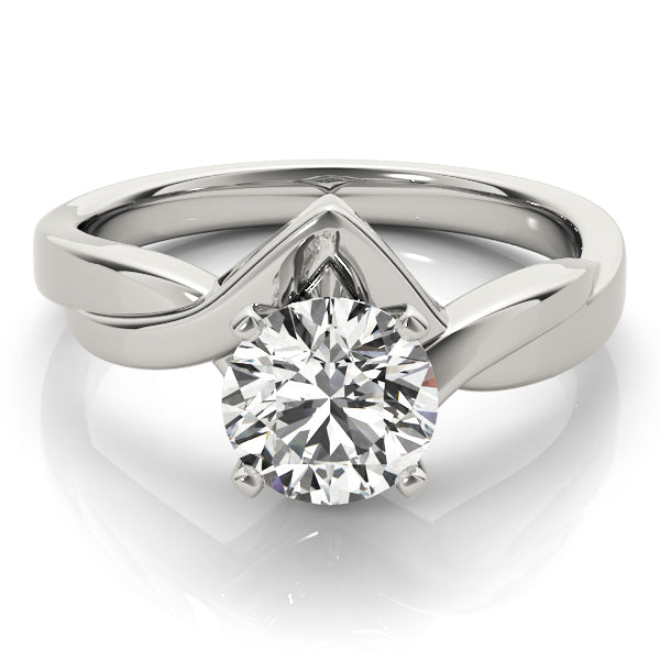 Twisted Shank Solitaire Engagement Ring
