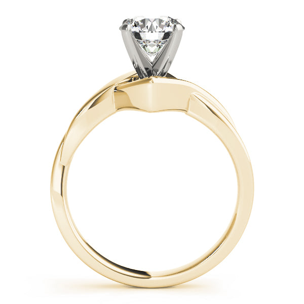 Twisted Shank Solitaire Engagement Ring
