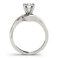 Twisted Shank Solitaire Engagement Ring