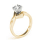 Twisted Shank Solitaire Engagement Ring