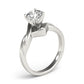 Twisted Shank Solitaire Engagement Ring