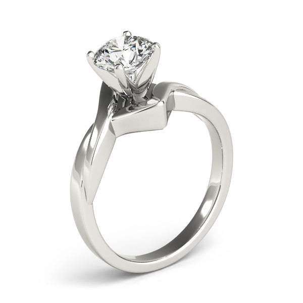 Twisted Shank Solitaire Engagement Ring